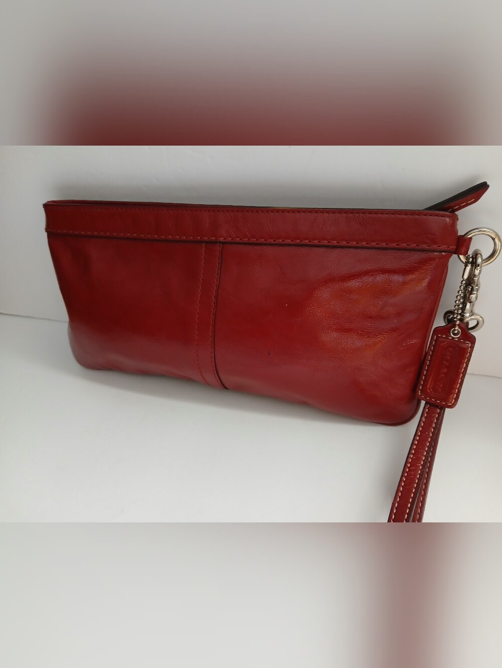 Coach Madison Red Patent Wristlet/Clutch
